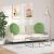 Perne de Șezut 2 pcs Verde deschis Ø 40 x 13 cm Catifea GartenMobel Dekor