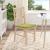 Perne de Șezut 4 pcs Verde deschis 40 x 40 x 3 cm țesătură GartenMobel Dekor