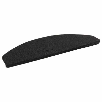 Mochete autocolante pentru scară Semicircular 15 pcs Antracit GartenMobel Dekor