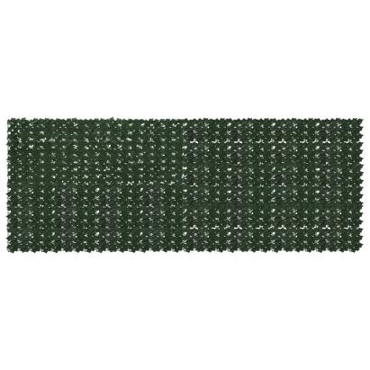 Ecran de balcon cu frunze verde inchis, 400x150 cm, rezistent la intemperii