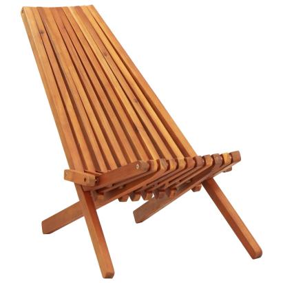 Șezlong de exterior pliabil, lemn masiv de acacia GartenMobel Dekor