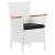 Set mobilier de grădină, 9 piese, alb, poliratan GartenMobel Dekor