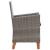 Set mobilier de grădină, 9 piese, gri, poliratan & lemn acacia GartenMobel Dekor