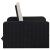 Set mobilier de grădină cu perne, 2 piese, negru, poliratan GartenMobel Dekor