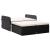 Set mobilier de grădină cu perne, 2 piese, negru, poliratan GartenMobel Dekor