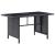 Set mobilier de grădină cu perne, 6 piese, negru, poliratan GartenMobel Dekor