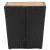 Masă de ceai negru 41,5x41,5x43 cm poliratan lemn masiv acacia GartenMobel Dekor
