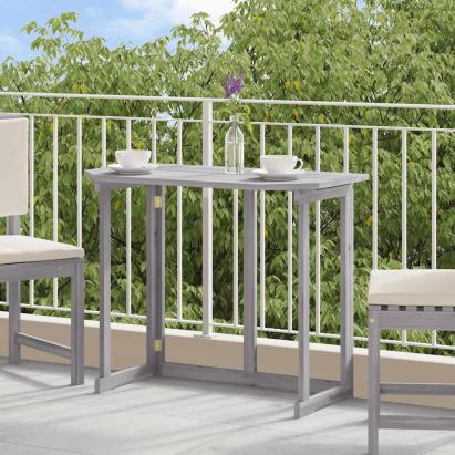 Masă de balcon pliabilă, 90x50x74 cm, lemn masiv de acacia GartenMobel Dekor