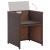 Set mobilier de grădină cu perne, 15 piese, maro, poliratan GartenMobel Dekor