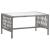Set mobilier de grădină cu perne, 4 piese, antracit, poliratan GartenMobel Dekor