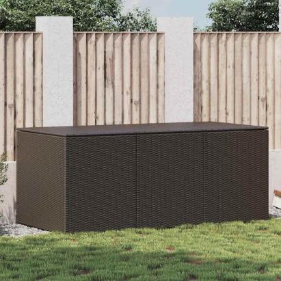 Ladă de depozitare de grădină, maro, 180x90x70 cm, poliratan GartenMobel Dekor