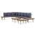 Set mobilier de grădină 7 locuri, perne, maro lemn masiv acacia GartenMobel Dekor