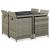 Set mobilier de grădină cu perne, 9 piese, gri, poliratan GartenMobel Dekor
