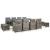 Set mobilier de exterior cu perne, 13 piese, gri, poliratan GartenMobel Dekor