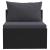 Set mobilier de grădină cu perne, 7 piese, negru, poliratan GartenMobel Dekor