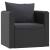 Set mobilier de grădină cu perne, 7 piese, negru, poliratan GartenMobel Dekor
