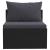 Set mobilier de grădină cu perne, 3 piese, negru, poliratan GartenMobel Dekor