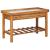 Banc de lucru de grădină, blat din zinc, lemn masiv de acacia GartenMobel Dekor
