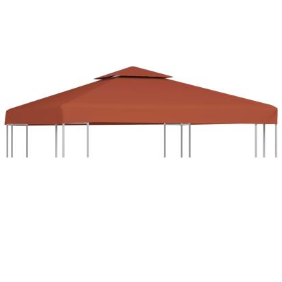 Acoperiș de pavilion, 2 niveluri, cărămiziu, 3x3 m, 310 g/m² GartenMobel Dekor