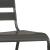 Set mobilier de exterior, 9 piese, gri închis, oțel GartenMobel Dekor