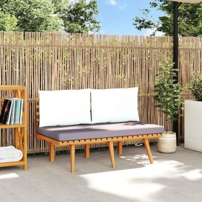 Bancă de grădină cu perne, 115 cm, lemn masiv de acacia GartenMobel Dekor