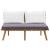 Set mobilier de grădină cu perne, 4 piese, lemn masiv de acacia GartenMobel Dekor
