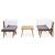 Set mobilier de grădină, 5 piese, lemn masiv de acacia GartenMobel Dekor
