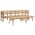 Set mobilier de grădină, 5 piese, lemn masiv de acacia GartenMobel Dekor