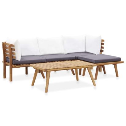 Set mobilier de grădină, 5 piese, lemn masiv de acacia GartenMobel Dekor