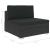 Set mobilier de grădină cu perne, 8 piese, negru, poliratan  GartenMobel Dekor