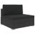 Set mobilier de grădină cu perne, 8 piese, negru, poliratan  GartenMobel Dekor
