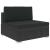 Set mobilier de grădină cu perne, 6 piese, negru, poliratan GartenMobel Dekor