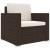 Set mobilier de grădină cu perne, 8 piese, maro, poliratan GartenMobel Dekor