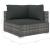 Set mobilier de grădină cu perne, 9 piese, gri, poliratan GartenMobel Dekor