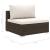 Set mobilier de grădină cu perne, 4 piese, maro, poliratan GartenMobel Dekor
