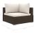 Set mobilier de grădină cu perne, 4 piese, maro, poliratan GartenMobel Dekor