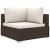Set mobilier de grădină cu perne, 4 piese, maro, poliratan GartenMobel Dekor