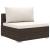 Set mobilier de grădină cu perne, 4 piese, maro, poliratan GartenMobel Dekor