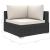 Set mobilier de grădină cu perne, 9 piese, negru, poliratan GartenMobel Dekor