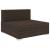 Scaun modular de mijloc, 1 buc., maro, poliratan, cu perne GartenMobel Dekor