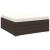 Taburet modular, 1 buc., maro, poliratan, cu pernă GartenMobel Dekor