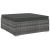 Taburet modular, 1 buc., gri, poliratan, cu pernă GartenMobel Dekor