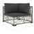 Set mobilier de grădină cu perne, 6 piese, gri, poliratan GartenMobel Dekor