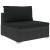 Set mobilier de grădină cu perne, 11 piese, negru, poliratan GartenMobel Dekor