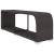 Set mobilier de grădină cu perne, 11 piese, negru, poliratan GartenMobel Dekor