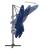 Umbrelă în consolă cu stâlp din aluminiu, albastru azur, 3x3 m GartenMobel Dekor