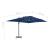 Umbrelă în consolă cu stâlp din aluminiu, albastru azur, 4x3 m GartenMobel Dekor