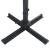 Umbrelă suspendată cu LED și stâlp aluminiu negru 400x300 cm GartenMobel Dekor