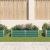 Strat înălțat de grădină, verde, 160x80x45 cm, oțel galvanizat GartenMobel Dekor