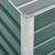 Strat înălțat de grădină verde 240 x 40 x 45 cm oțel galvanizat GartenMobel Dekor